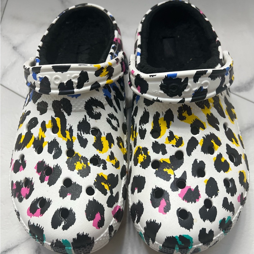 Colorful Leopard Print Womens clogs